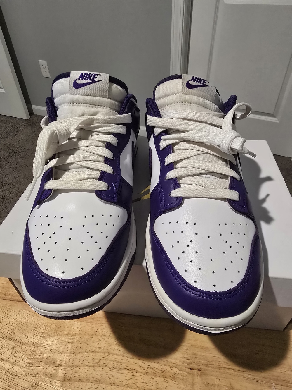 Nike Dunk Low Championship Court Purple White Low Top Sneakers Size 9
